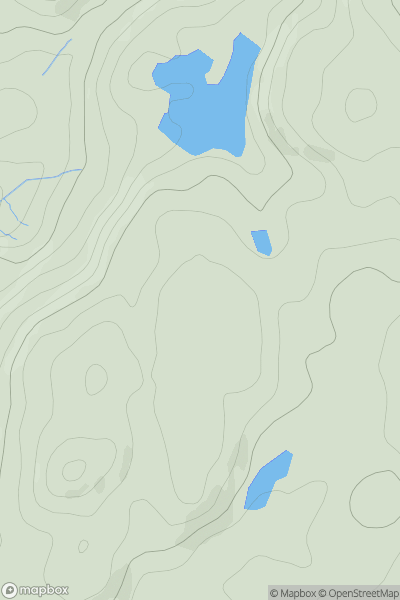 Thumbnail image for Black Mount [Oban to Loch Fyne] showing contour plot for surrounding peak